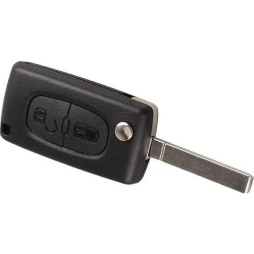 Brand New Flip Folding Remote Key Shell Case Cover Fob 2 Button For PEUGEOT 307 107 207 With VA2 Blade (Without Clamp Location)