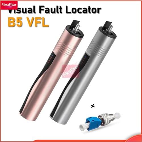 B5 New Brand 5km Visual Fault Locator 10Km VFL 20Km Red Light Source 30Km Lithium Rechargeable SC/FC/ST LC Connector