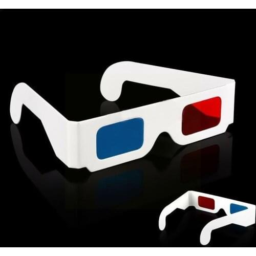 General Packaging Paper Cardboard 3D Classes Red Cyan Anaglyph Disposable For Movie Decoder Vison Glasses 3D Glasses F2E4