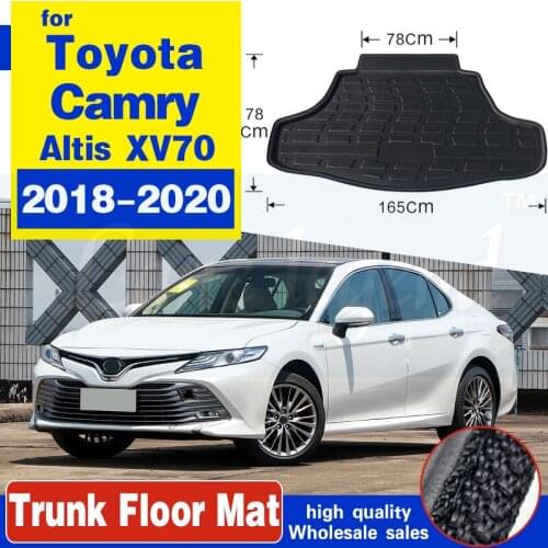 Cargo Boot Liner Rear Trunk Floor Mat Tray Carpet Protector Car Accessories Mud For Toyota Camry Daihatsu Altis 2018 2019 2020