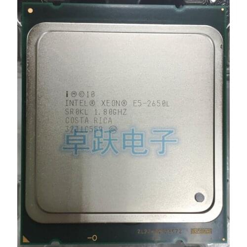 Original Intel Xeon E5-2650L 1.8GHz 20MB 8GT/s SR0KL 70W LGA 2011 CPU Processor 8-Core E5 2650L