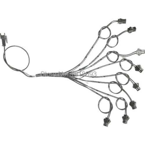 1pieces EL Wire Connectors One in Eight Splitter for one EL Driver load 8pieces EL Wire Holiday Party accessories