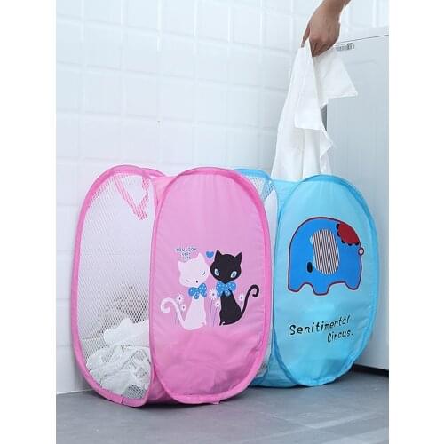 Cartoon Animal Pattern Folding Portable Clothes Storage Basket