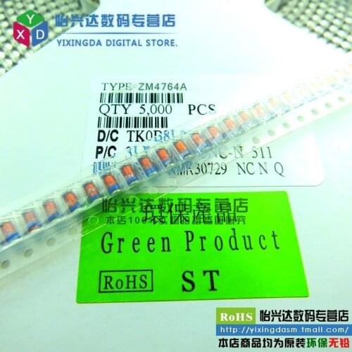 SMD zener diode ZM4764 1W 100V LL41 cylindrical glass tube