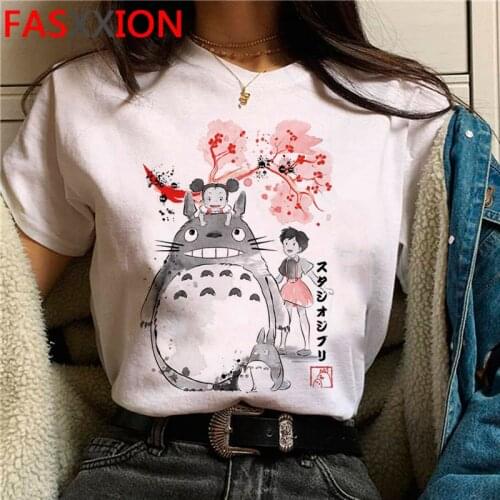 Totoro Studio Ghibli t-shirt tshirt women casual ulzzang couple clothes white t shirt t shirt tshirt kawaii