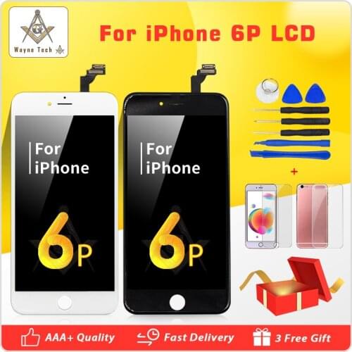 Retail Grade AAA LCD Assembly With Frame For iPhone 6 Plus AAA+++ Quality Screen Display With Gifts