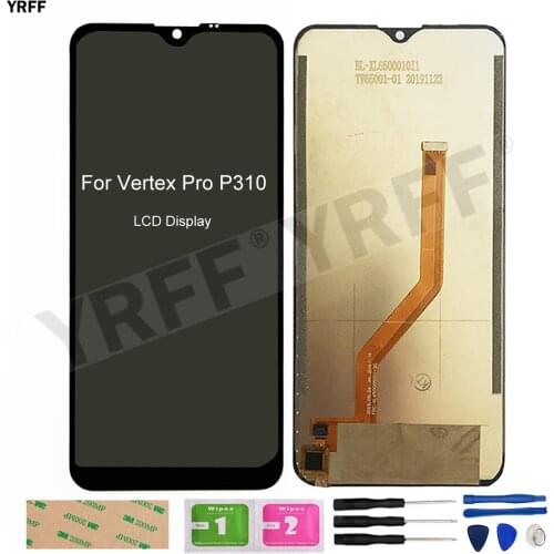 LCD Screens For Vertex Pro P310 LCD Display Touch Screen Digitizer Assembly Panel Sensor Phone Repair Sets 100% Tested