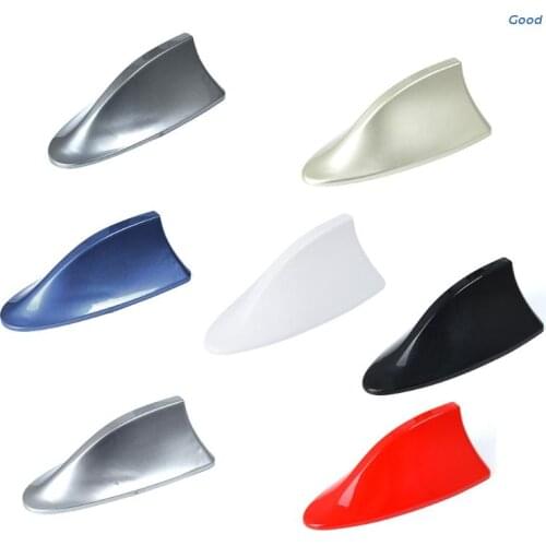 1 Set 7 Colors to Choose Car Shark Fin Antennas Cover Plastic Material Radio Signal Aerial Base Replacement Cars Antenna