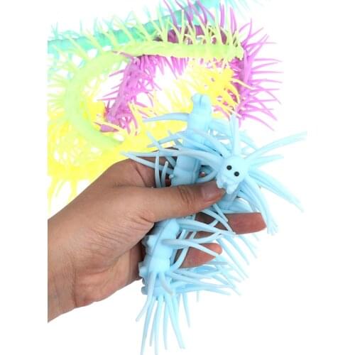 1pc color long centipede stretch caterpillar decompression long centipede stretch caterpillar decompression childrens toy
