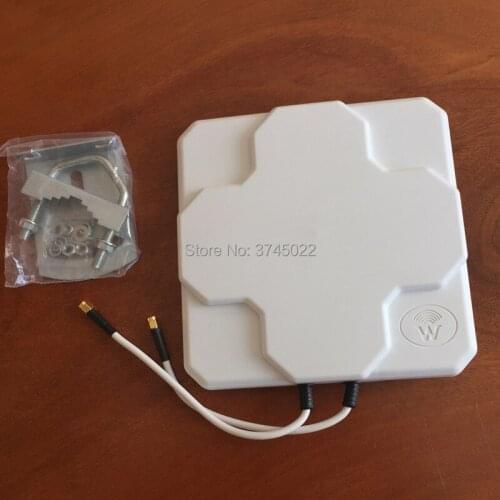 1pcs 4G Lte Outdoor Antenna Dual Sma Connector 20cm RG58 Cable 18dbi Directional External 4G Antenna for Huawei Router