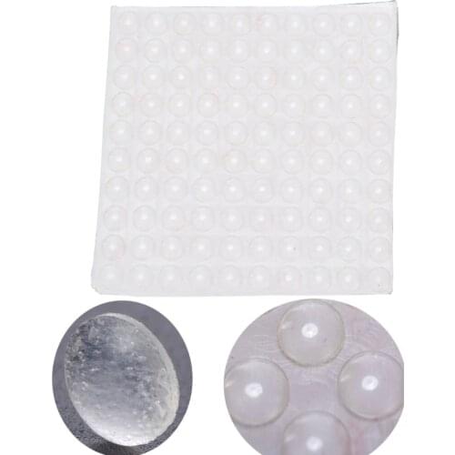 100pcs/set Door Buffer Pads Self Adhesive Silicone Pad Feet Clear Cabinet Drawers Bumpers Furniture Door Silicone Feet Parts