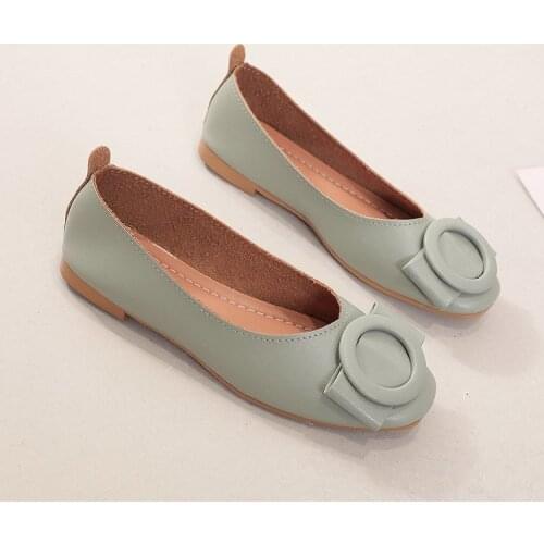 2021 Fashion Womens Ballet Flats Shoes Spring Summer Ladies Footwear Females Slip-On Shallow Loafers Work Single Shoes AB355