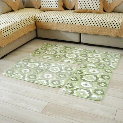 3 Pcs/set Flowers Carpets For Living Room Floor Mat For Kitchen Large Rug For Bedroom Fluffy Carpet For Home Decor Tapete Grande