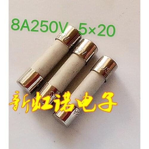 5Pcs/Lot New Original Insurance Of Ceramic Tube 8 A250v 5 X20 With Pins Integrated circuit Triode In Stock