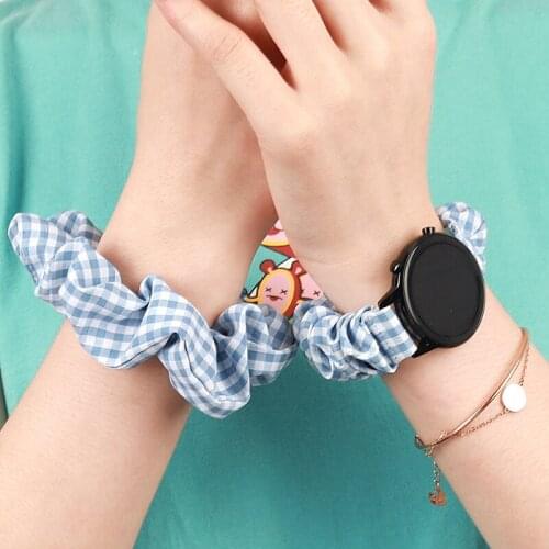 Hair Accessories Bands For Samsung galaxy watch 2 gear sport for AMAZFIT GTR 42mm strap Women Elastic Hair Bands Ponytail Holder