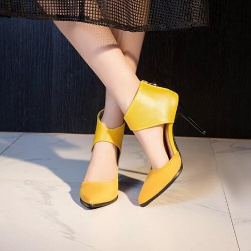 BLXQPYT New SUMMER Gladiator Sandals Women Sexy fashion Big Size 32-50 Lady High Heel 9CM Women Pumps wedding Party shoes 615