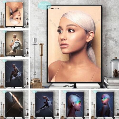 Girl Sexy Ariana Grande Art Poster Sweetener Thank U Next Posters and Prints Wall Art Decoration Canvas Painting Home art decor