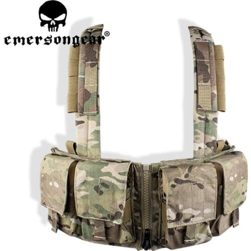 EMERSONGEAR Tactical 7.62 Tactical Chest Rig With Mag Pouch For Plate Carrier Airsoft Multicam Shooting Combat Gear Military