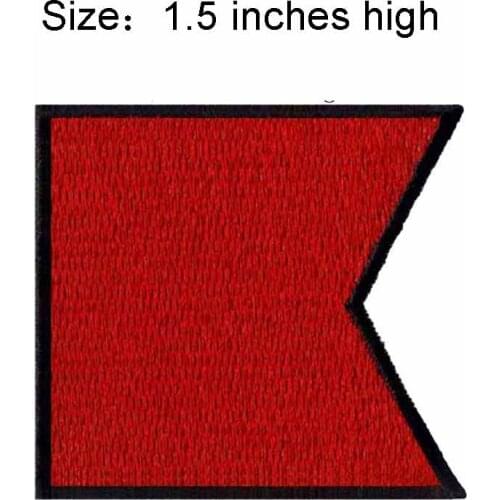 ICS Bravo Flag 1.5"high embroidery patch for high quality shakhtar donetsk/padded applique/sequin trim