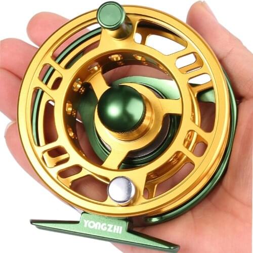 Sougayilang Top Quality Fly Fishing Reel Ultralight 5/6WT Fly Reel Large Arbor Aluminum Fly Fish Reel Hand-Changed Fishing Reel
