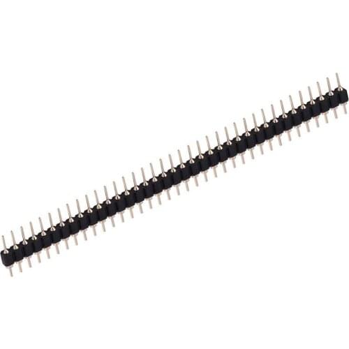 5PCS 40 Pin Connector Header Round Needle 1x40Pin Golden Pin Single Row Male 2.54mm Breakable Pin Connector Strip