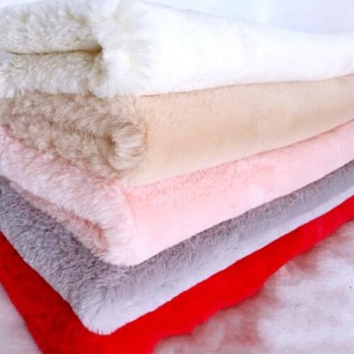 Rex Rabbit Fur grass fabric thickened plush cloth For counter display background scarf diy fur fabric 0.5X1.6M