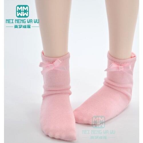 Fashion Pink socks Long leg socks fits 1/3 1/4 1/6 BJD DD SD YOSD MSD doll Accessories