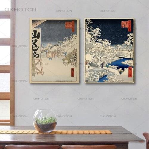 Japanese Poster Traditional Landscape Poster Canvas Art Print Japanese Style Canvas Painting Wall Art Picture Home Wall Decor