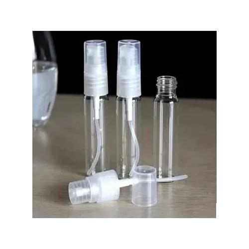 50 pieces/lot) 5ml empty Glass Perfume Bottle glass Mist Atomizer Bottle small sample perfume bottle