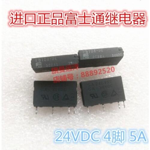 RB104-DE DC24V 24V Relay 4-pin 5A 24VDC RB104