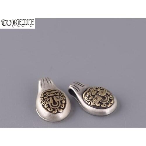 Handmade 925 Silver Bum Counter Sterling Tibetan Malas Counters Buddhist Prayer Beads Bum Counters