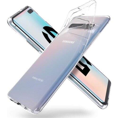 Silicone Crystal Clear Phone Cases for Samsung Galaxy S10 5G SamsungS105G S105G GalaxyS105G Soft TPU Transparent Thin Back Cover