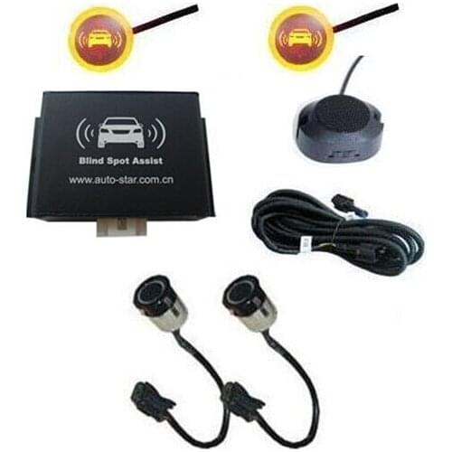 Only side detection BSA car blind spot assist system with 2 sensors F0254-CFM buzzer model no display reverse sensor