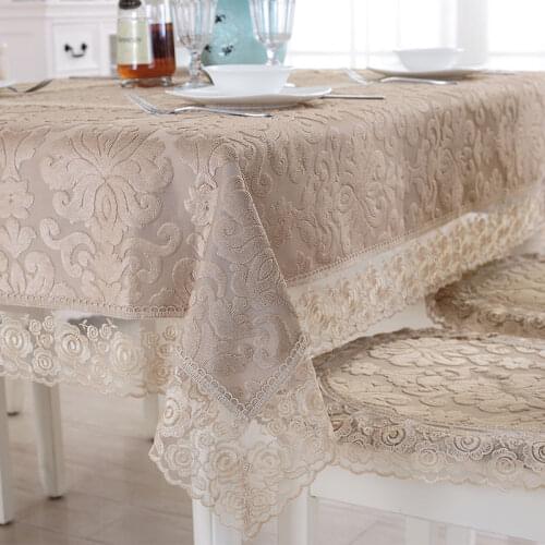 Lace Tablecloth off and the Seat Cushion Cover Cloth Tablecloth Simple Drape Modern Minimalist Embroidery Table Cloth