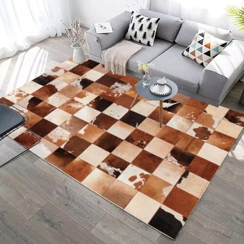 Modern Nordic Style Luxury Black and White Geometry Floor Mat Door Mat Carpet Anti-slip Mat Hall Bedroom Home Decoration
