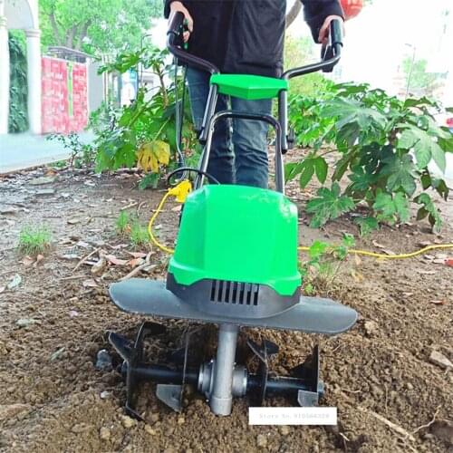 TLEG-01A Mini Tiller Electric Plough Machine Cultivator Scarifier Garden Household Soil Ploughing Digging Loosening Equipment