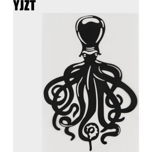 YJZT 10.3CM×14.9CM Marine Organism Deep Sea Octopus Tentacle Vinyl Decal Car Sticker 18A-0036