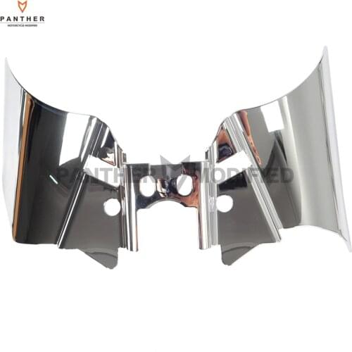 1 Pcs Chrome Motorcycle Saddle Shield Heat Deflector case for Harley Dyna FXD FXDWG 1999-2016