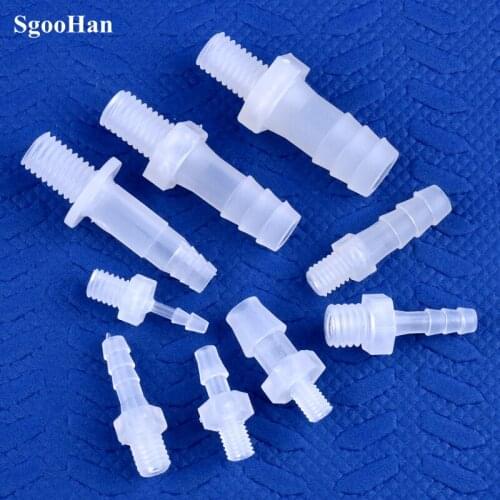 5~200pcs M5 M6 M8 Male Thread To 2~10mm PP Pagoda Direct Connectors Aquarium Fish Tank Adapter Irrigation Water Pipe Hose Joints