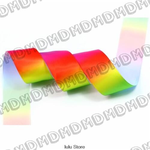 7/8"22mm Satin Ribbon Raibnow Printed Grosgrain Ribbon/foe elastic DIY Handmade Gift Wrapping 9mm-75mm 100yards MD160316-22-3759