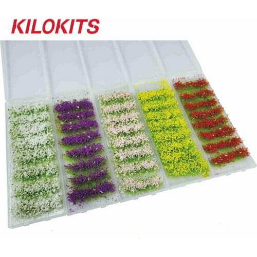 8MM 8 Stripes Flowering Tufts Stripes 5 Colors For Military Model Dioramas Railway Layout Miniature Accessories 1/35 1/72 1/87