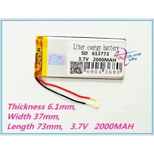 Tablet battery 613773 2000MAH 3.7V 613773 lithium polymer battery mp4 MP5 navigation electronic equipment