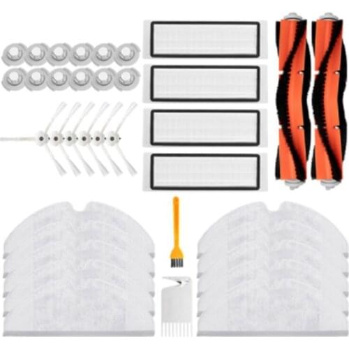 HEPA Filter + Side Brush + Main Brush for Xiaomi Vacuum 2 for Roborock S50 S55 S6 Robot Vacuum Cleaner Parts Accessories