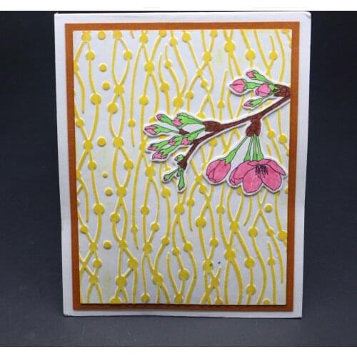 AZSG Line Background DIY Cutting Dies Scrapbooking Plastic Embossing Folder for Scrapbooking Photo Album Paper Crafts