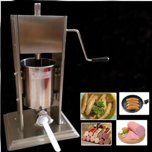 Free shipping 10L stainless steel Sausage meat extrude Sausage filler machine