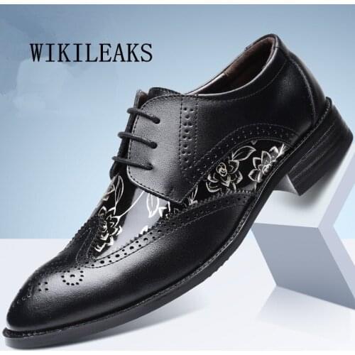 Big Size Men Shoes Oxford Bullock Leather Shoes Men Wedding Dress Shoes Zapatos Hombre Casual Genuine Leather Business Shoes