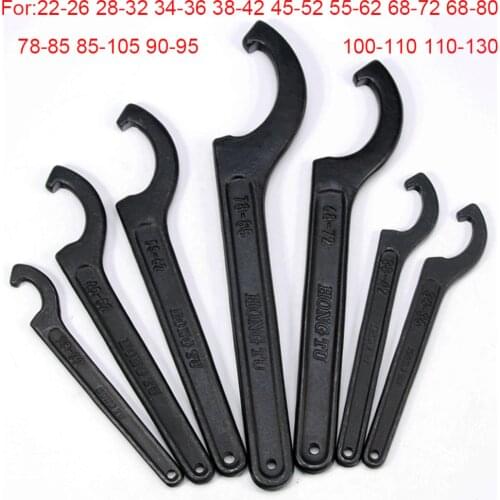 C Spanner Wrench Car Shock Absorber Side Hole Hook Wrench Spanners Car Repair Tools Hand Tool For 22-26 28-32 34-36 38-42 45-52