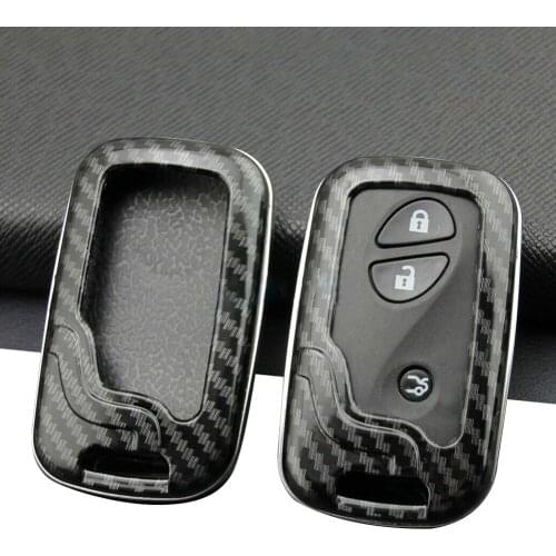 CITALL Car Remote Key Fob Case Cover Bag Fit for Lexus ES RX GS LS RX350 ES350 IS350 GS300 ABS Carbon Fiber Texture