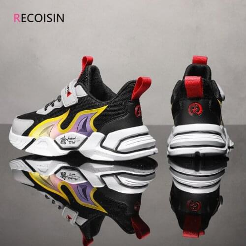 RECOISIN 2021 Spring Kids Sport Shoes For Boys Sneakers Students Boys Children Shoes Sports Running Sneakers Light Shoes Boys