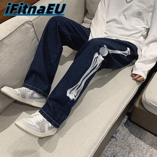 Прямые джинсы для мужчин iFitnaEU China At AliExpress